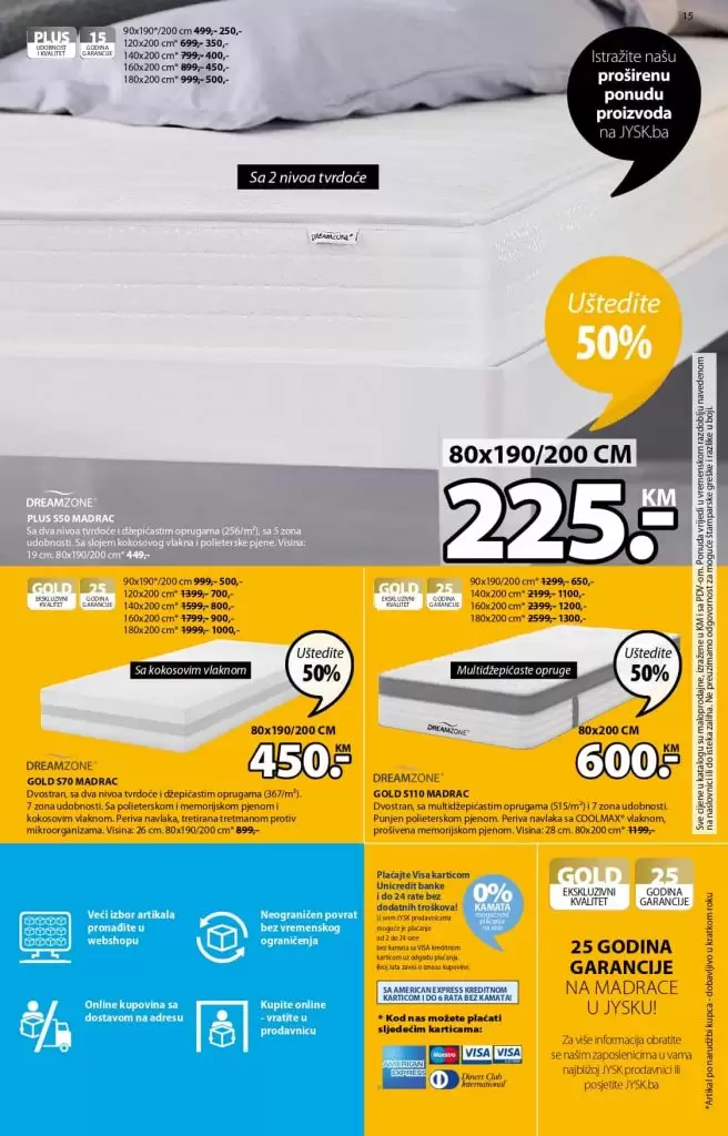 Jysk akcija. Jysk madrac. katalog. popust. snizenje. 