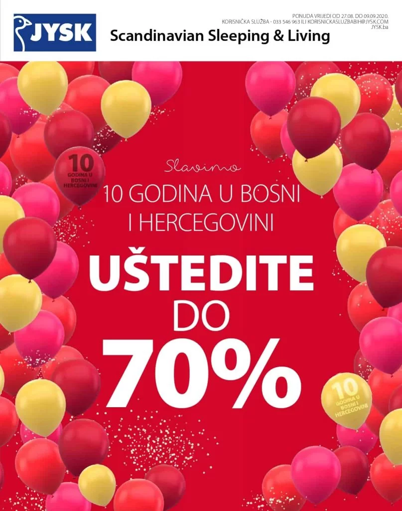 Jysk akcijski katalog. snizenje. akcija. popust. katalog.