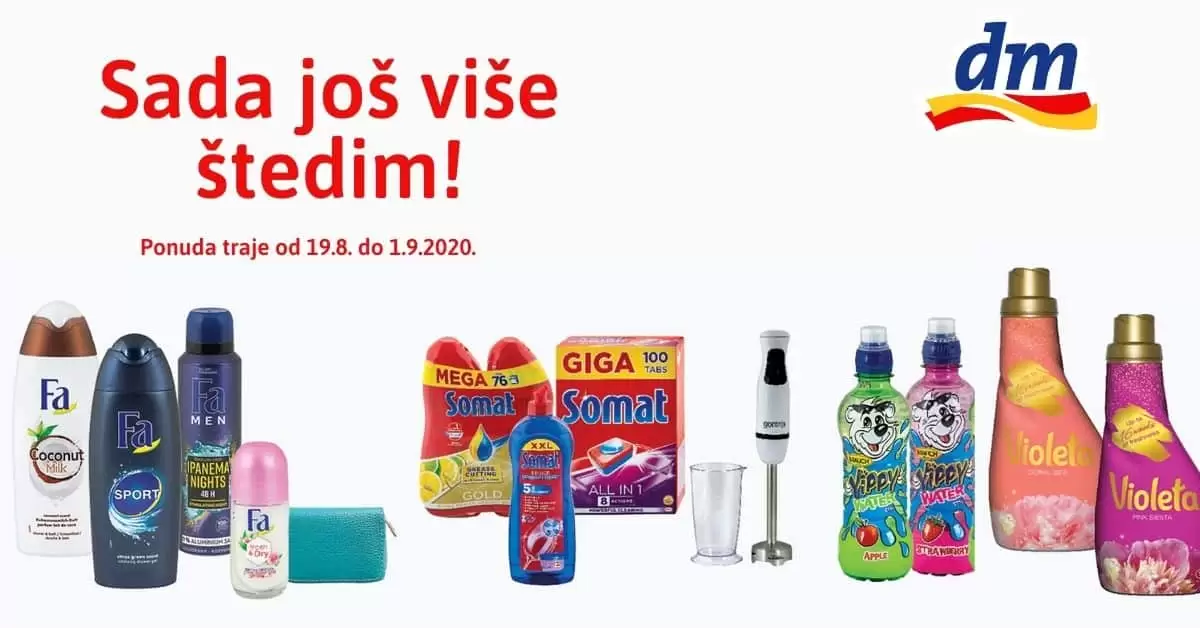 sad jos vise stedim. dm drogerie markt.