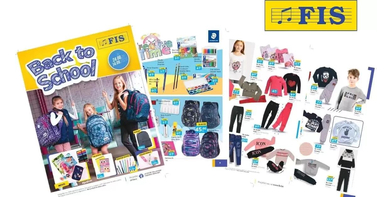 fis back to school. snizenje fis. akcija fis.
