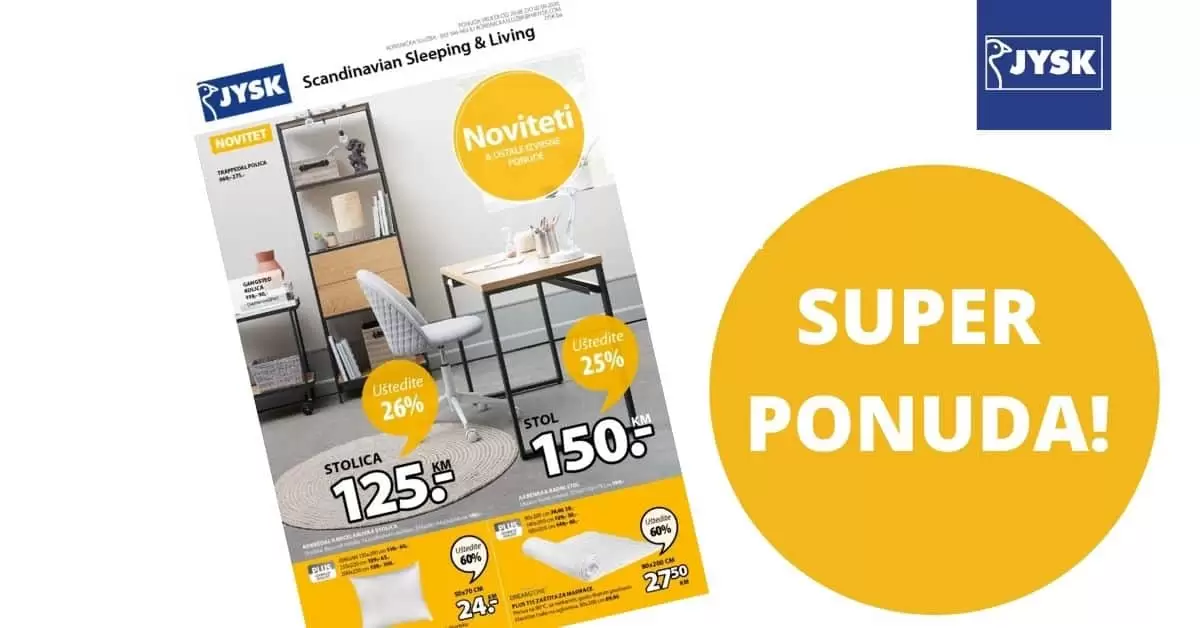 Jysk akcija. Jysk madrac. katalog. popust. snizenje.