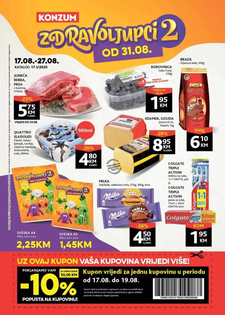 konzum zdravoljupci. konzum akcija. konzum katalog