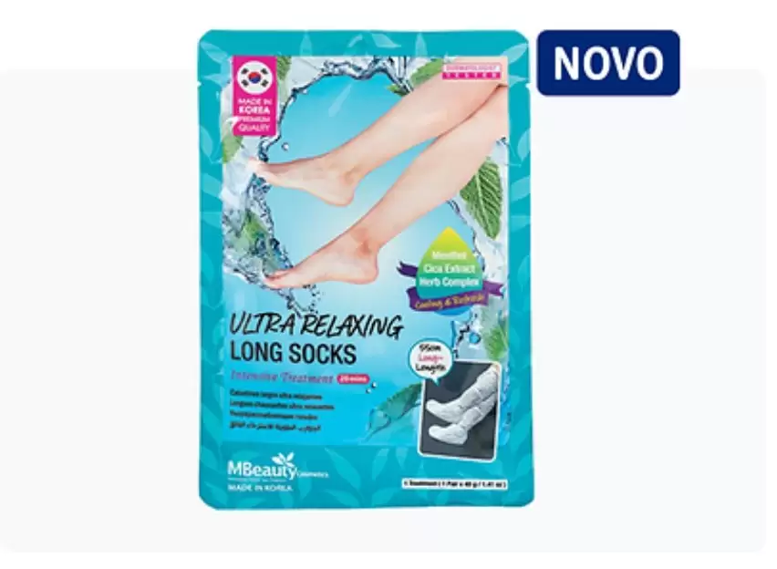 MBeauty, Ultra relaxing, maska za stopala, duge čarape