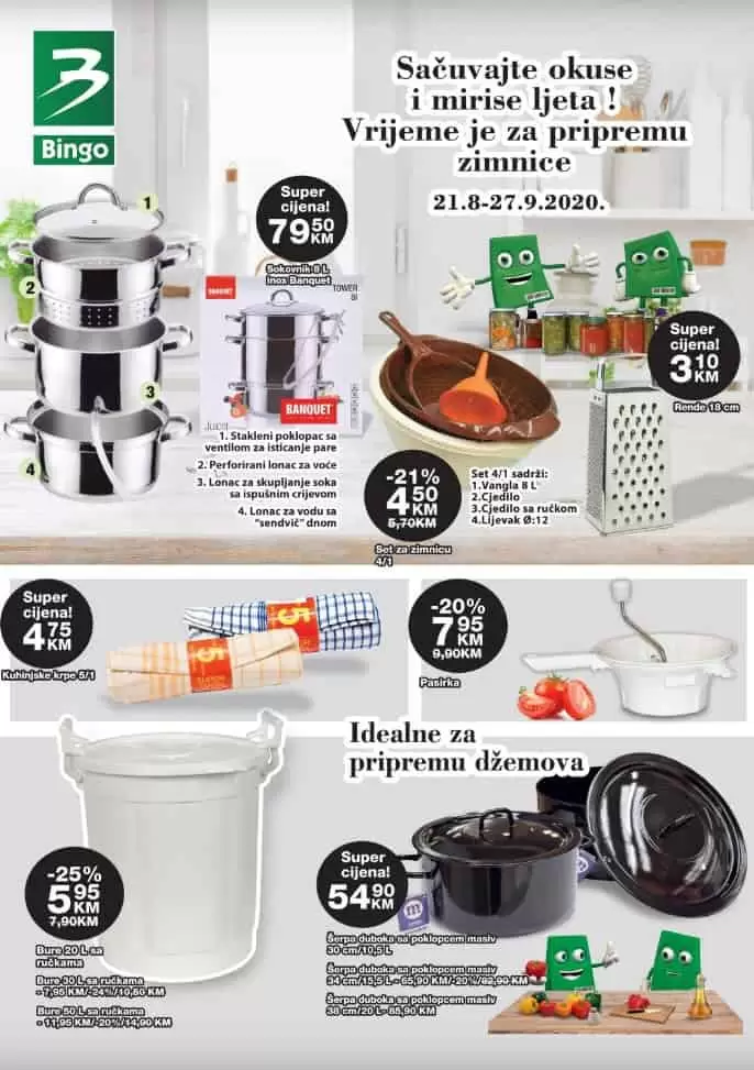 bingo zimnica. bingo snizenje. bingo akcija. 