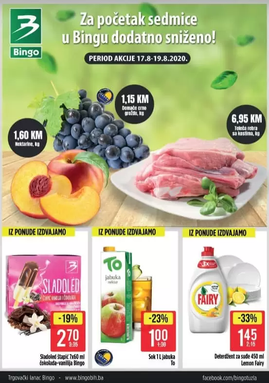bingo akcija za pocetak sedmice. bingo akcija. bingo snizenje. bingo tuzla bingo sarajevo. 