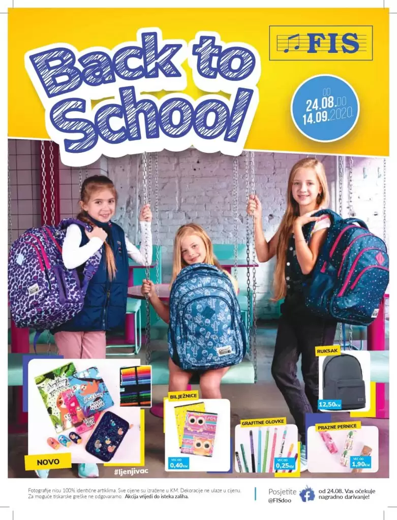 fis back to school. snizenje fis. akcija fis. 