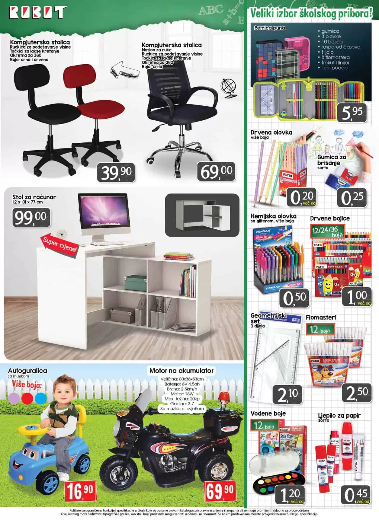 robot akcijski katalog. robot vikend akcija. snizenje. popust. 