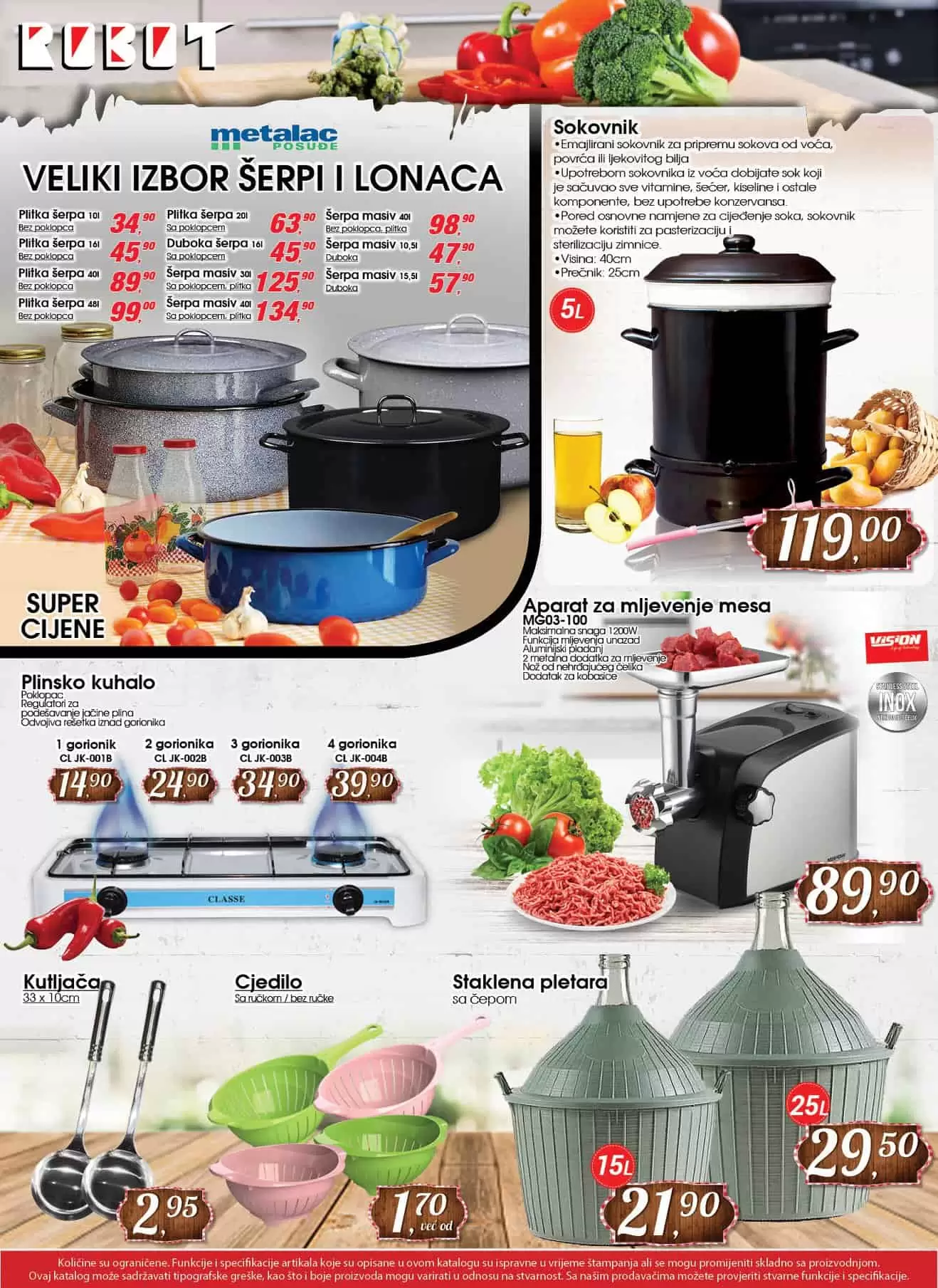 robot akcijski katalog. robot kataloska akcija. robot katalog. zimnica. lonac. sokocnik. lijevak. cjedilo. zimnica robot.