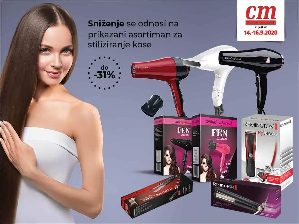 fen za kosu na snizenju. snizenje pegli za kosu. cm akcija. cm katalog.