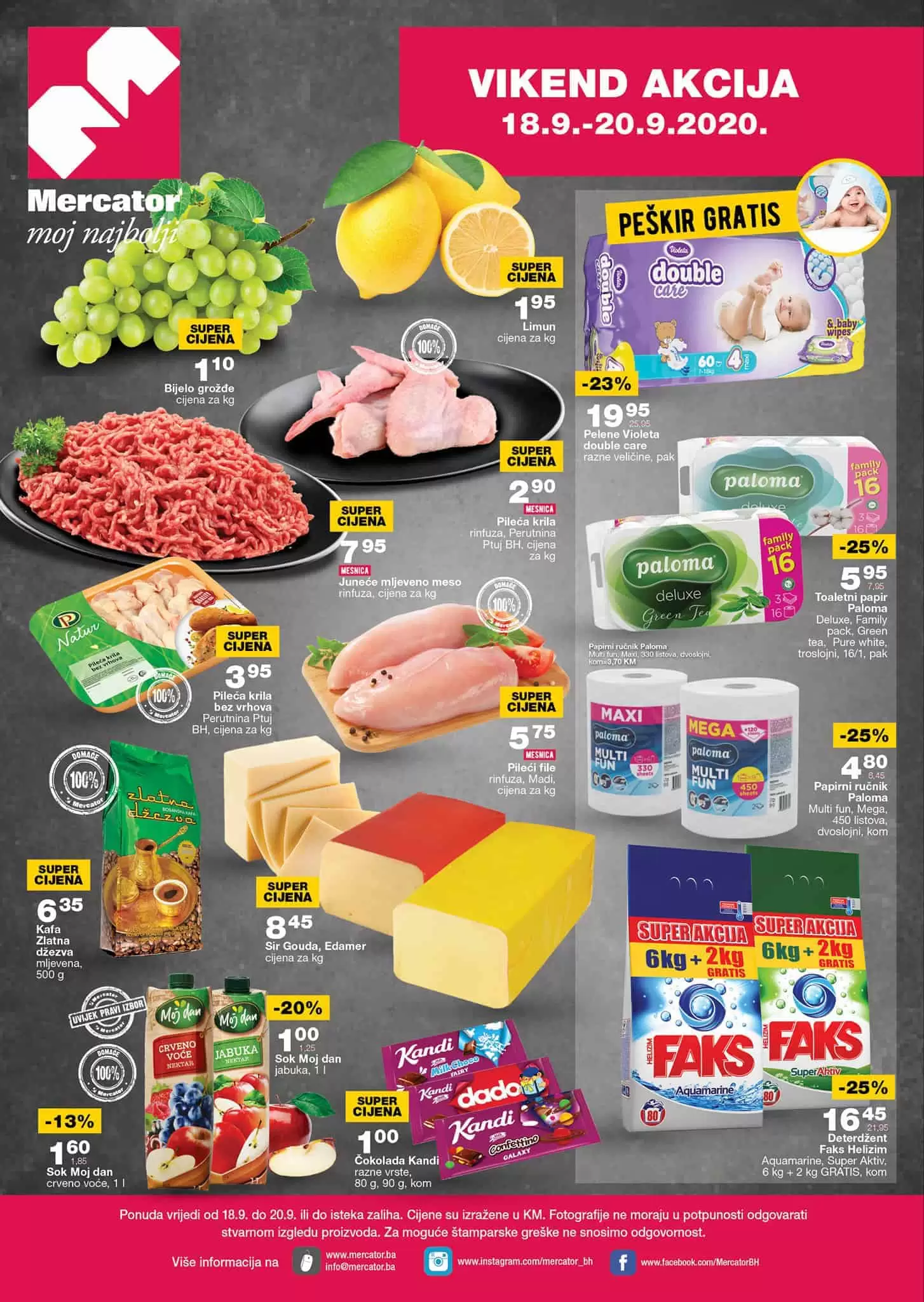 mercator kataloska akcija. mercator snizenje. mercator lozionicka.