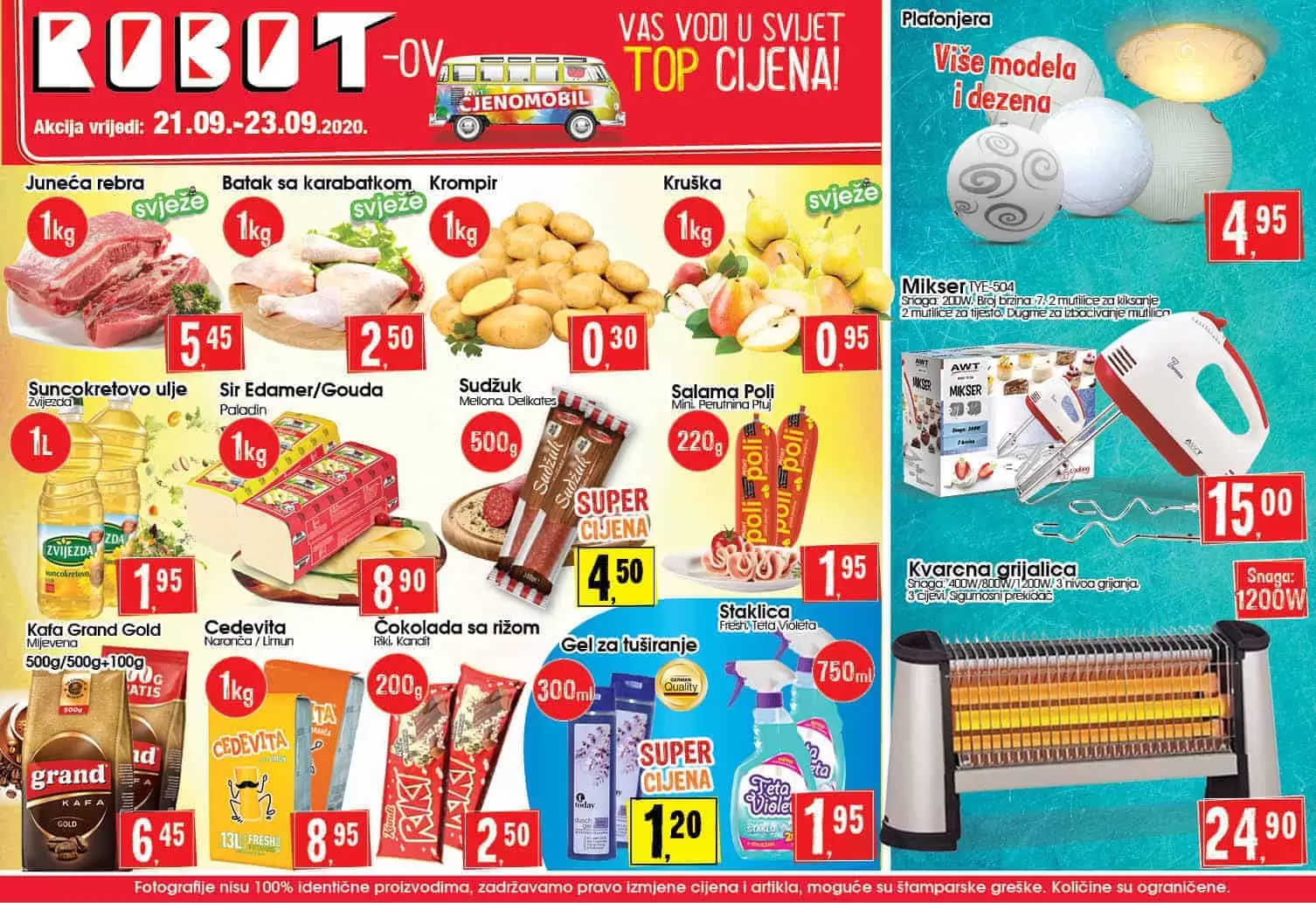 robot akcijski katalog. robot vikend akcija. snizenje. popust.