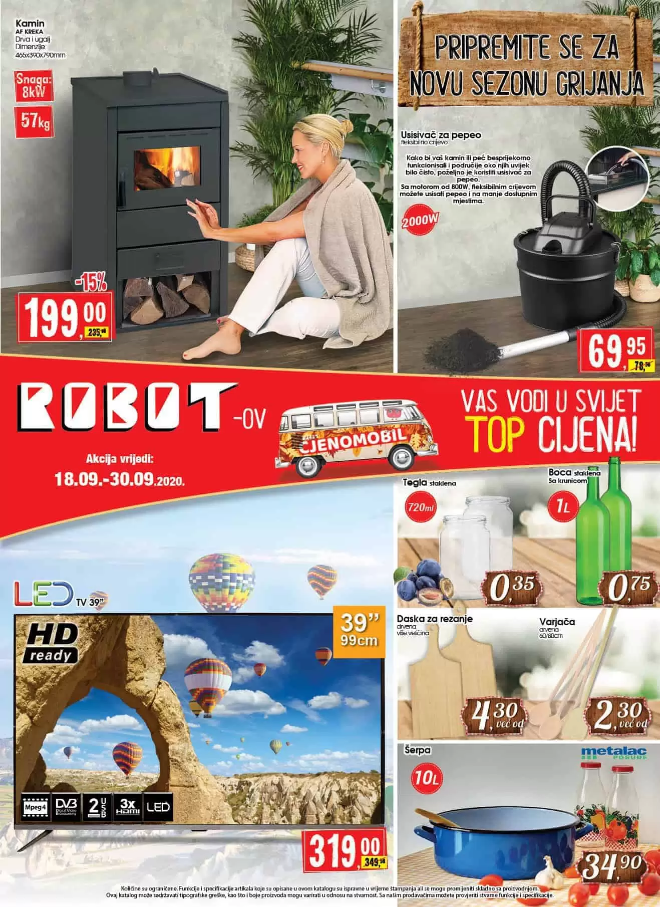 Robot akcijski katalog. snizenje. akcija. popust. snizeno. 