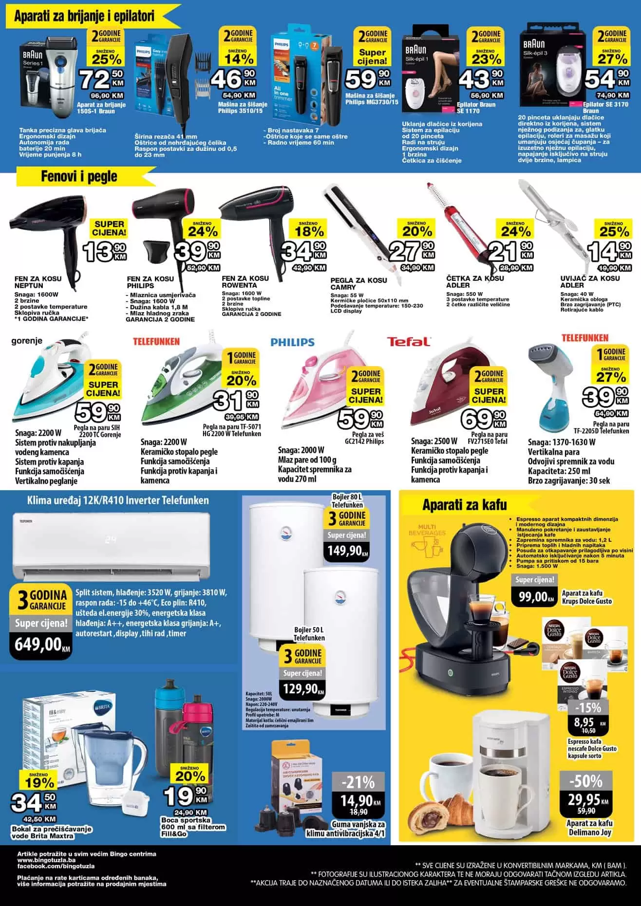 bingo tehnika. bingo katalog. bingo snizenje.  fen. pegla