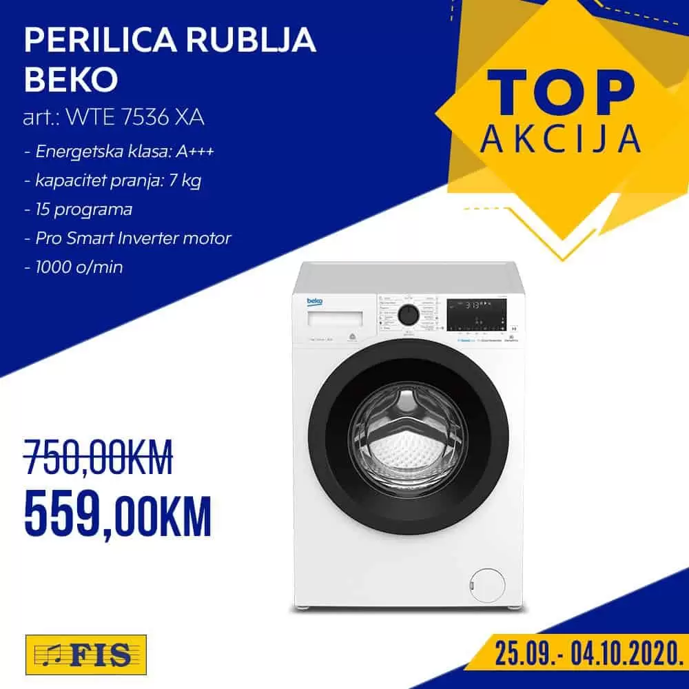 top akcija fis. fis akcija. fis katalog. fis snizenje. fis popust.  perilica rublja