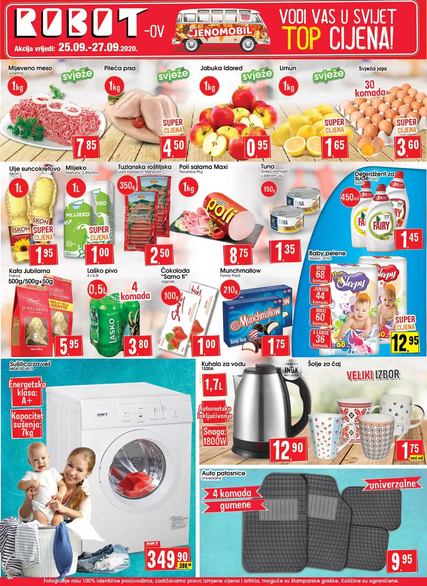 robot akcijski katalog. robot vikend akcija. snizenje. popust.  kuhalo za vodu. 