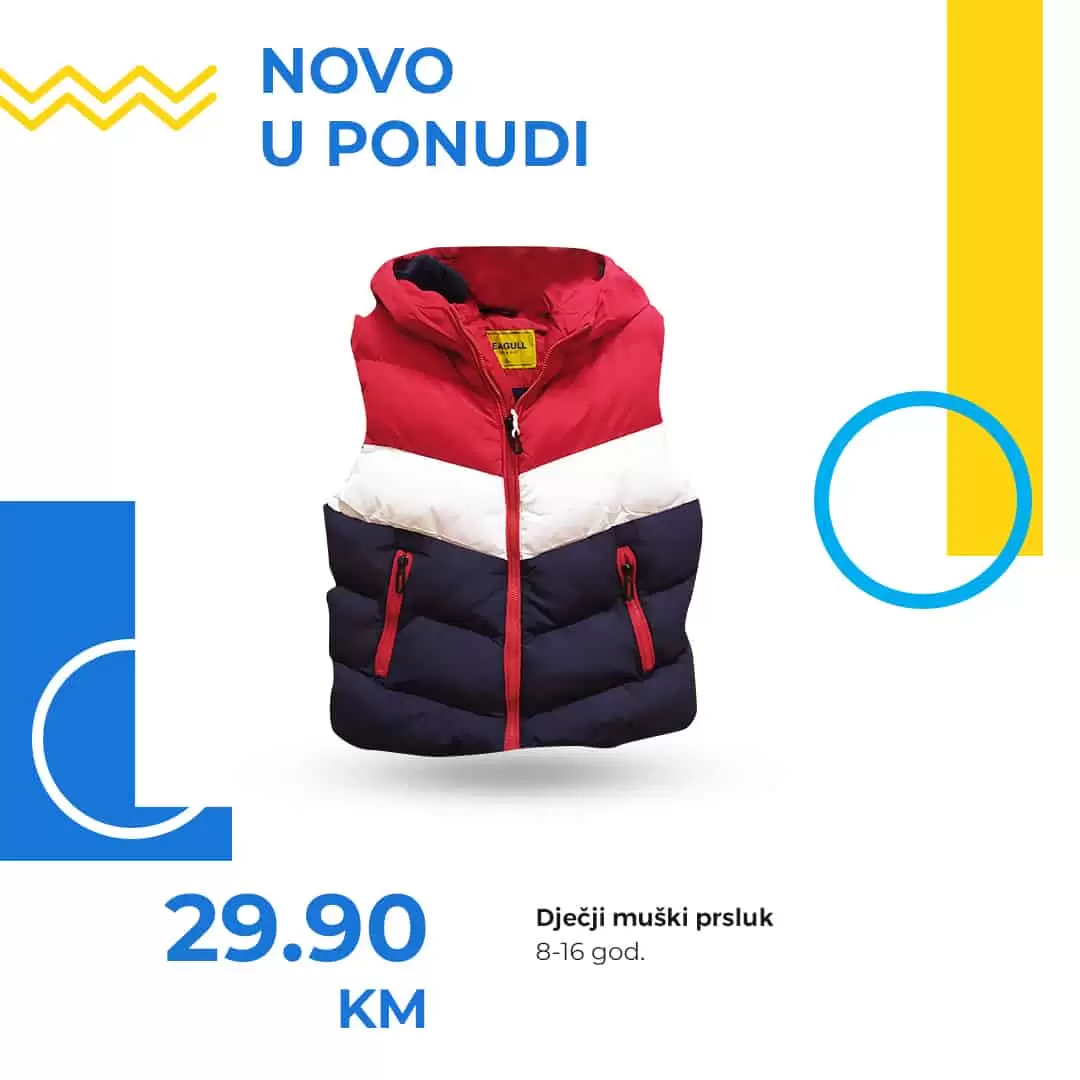 prsluk za djecu. zimski prsluk. fis snizenje. fis akcija. odjeca u fisu. gdje kupiti povoljno odjecu