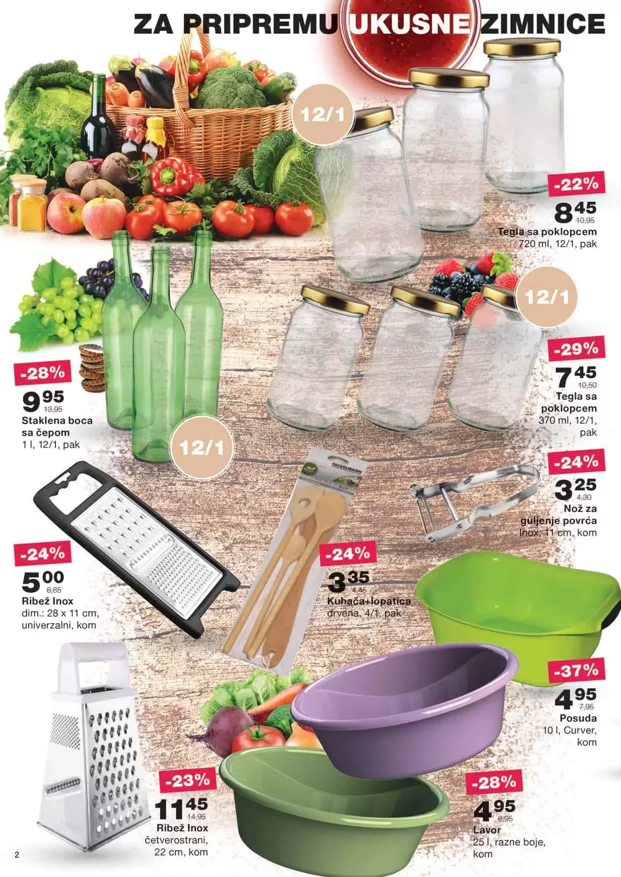 mercator katalog. mercator lozionicka. mercator sezonska raspodaja. zimnica. tegle. flase.