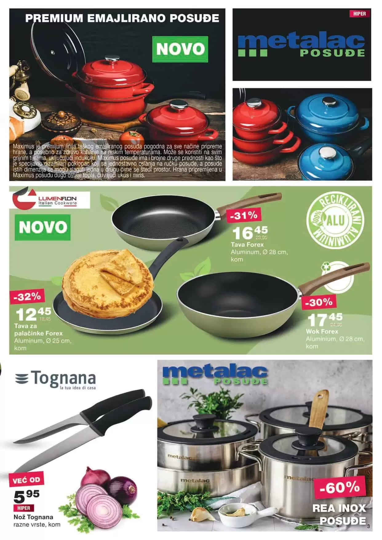 mercator katalog. mercator lozionicka. mercator sezonska raspodaja. tava. posudje. 