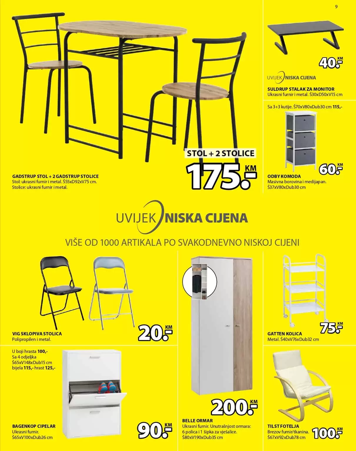jysk katalog. jysk rasprodaja. jysk radno vrijeme. jysk popust.  sklopiva stolica