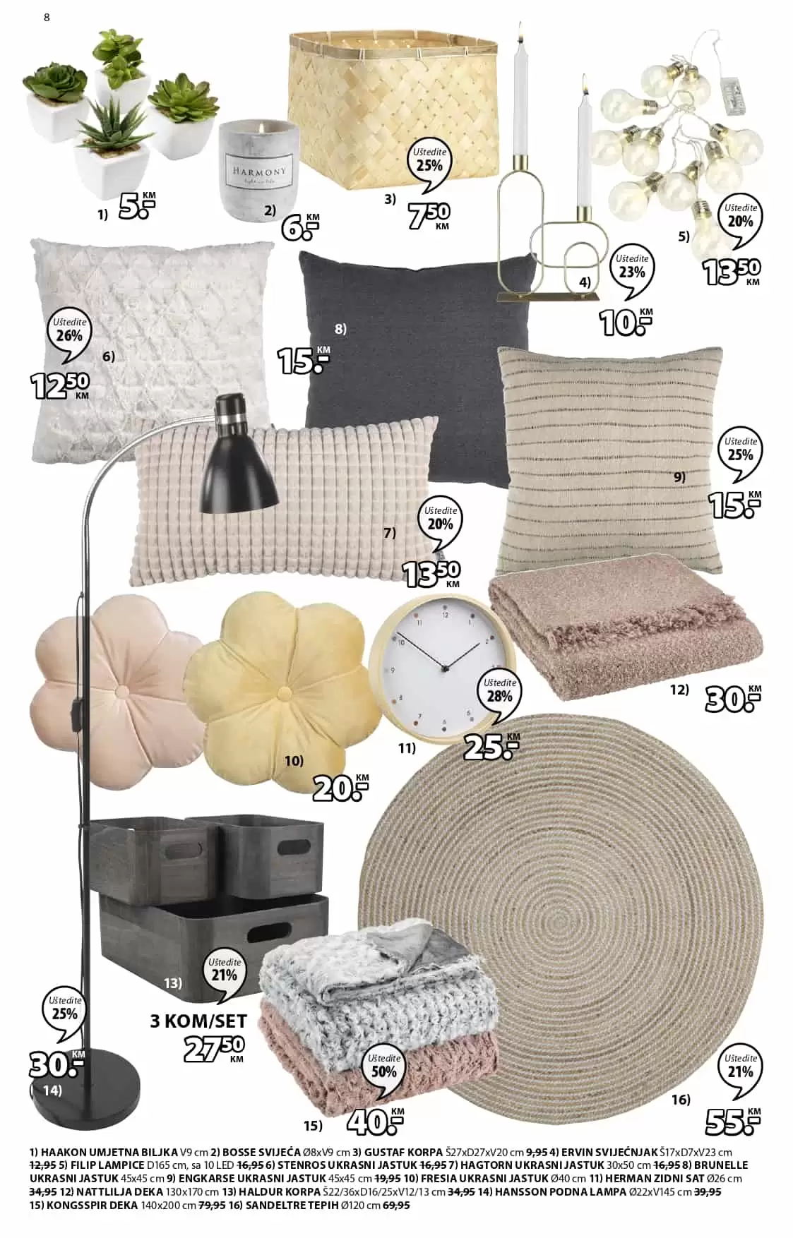 jysk akcijski katalog. jysk raspodaja. jysk snizenje. jysk popust.  deka. lampa. 