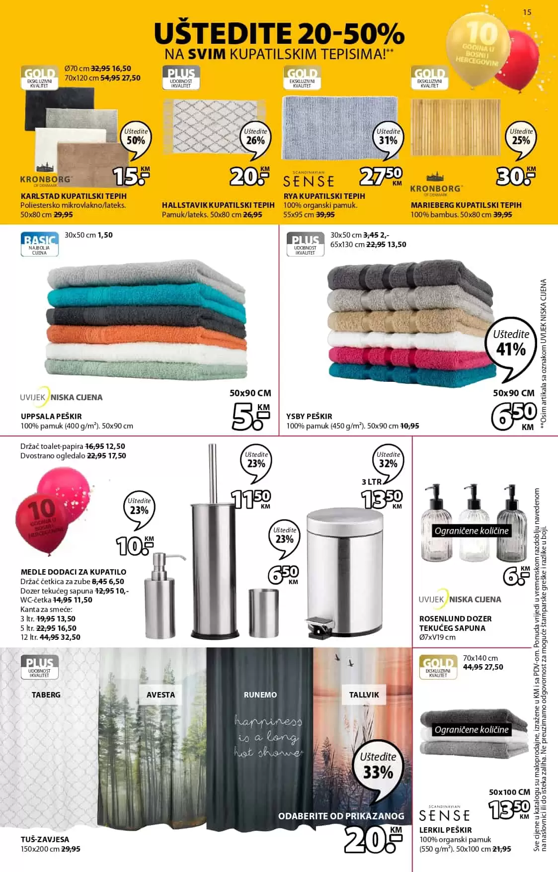 jysk akcijski katalog. jysk raspodaja. jysk snizenje. jysk popust.  peskir