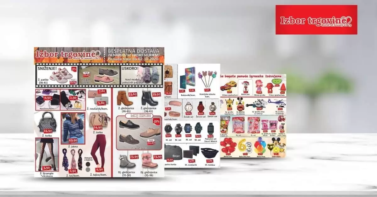 izbor trgovine akcijski katalog. snizenje. akcija. popust.
