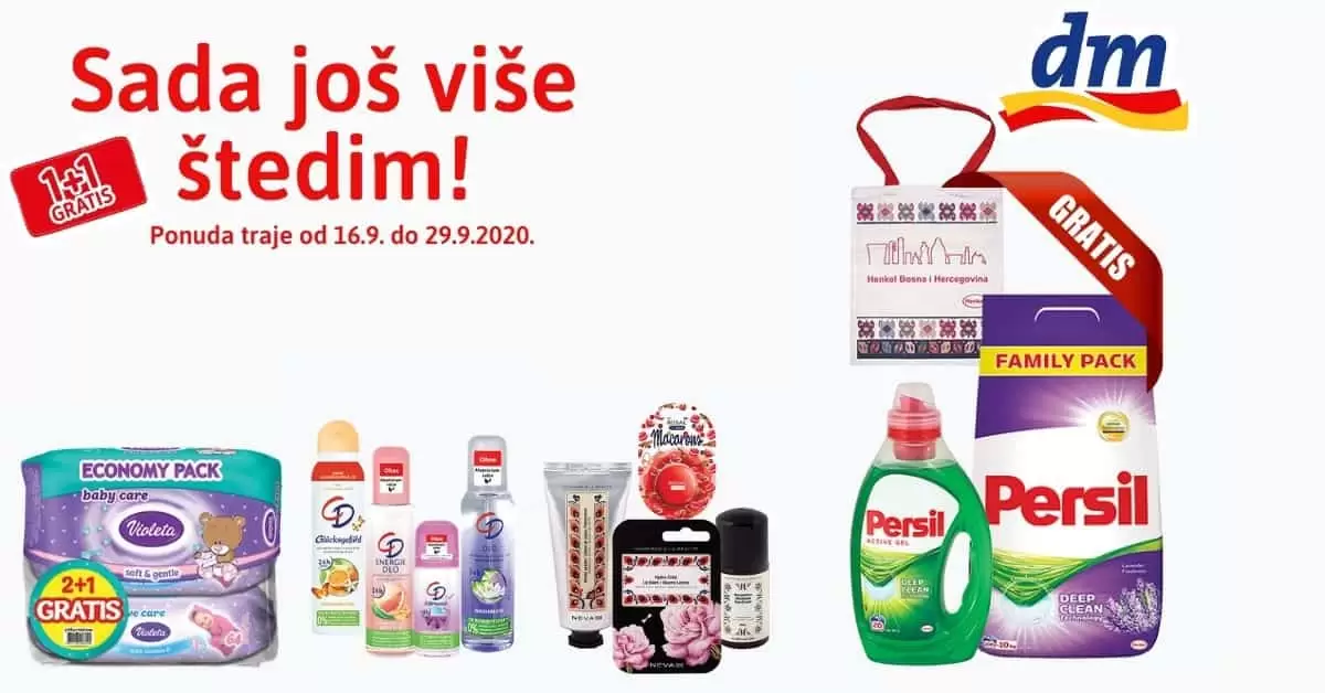 Sada još više štedim! dm. dm drogerie markt. snizenje dm. akcija dm. popust dm. deo