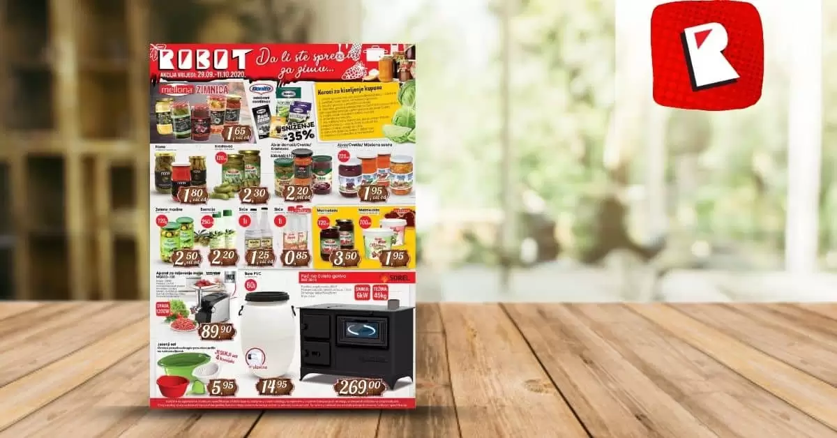 robot akcijski katalog. robot vikend akcija. snizenje. popust.