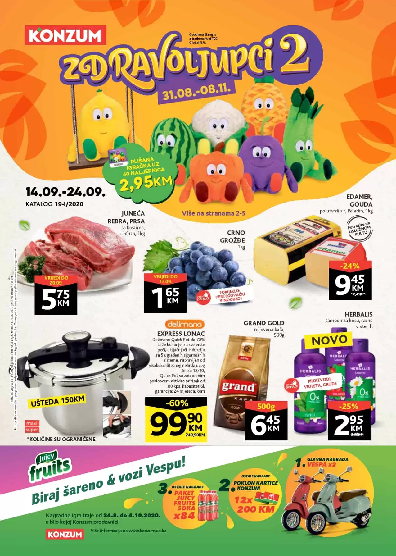 zdravoljupci. Konzum katalog. konzum snizenje.  nutribulet. sokovnik 