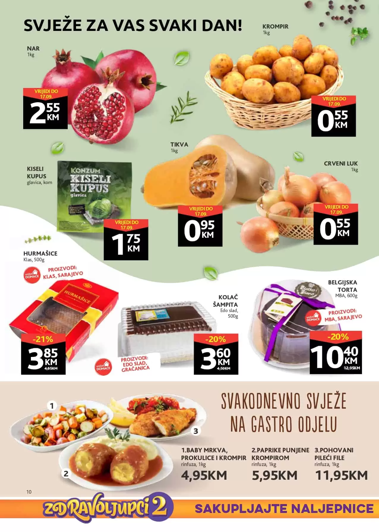 zdravoljupci. Konzum katalog. konzum snizenje.  klas hurmasice. 