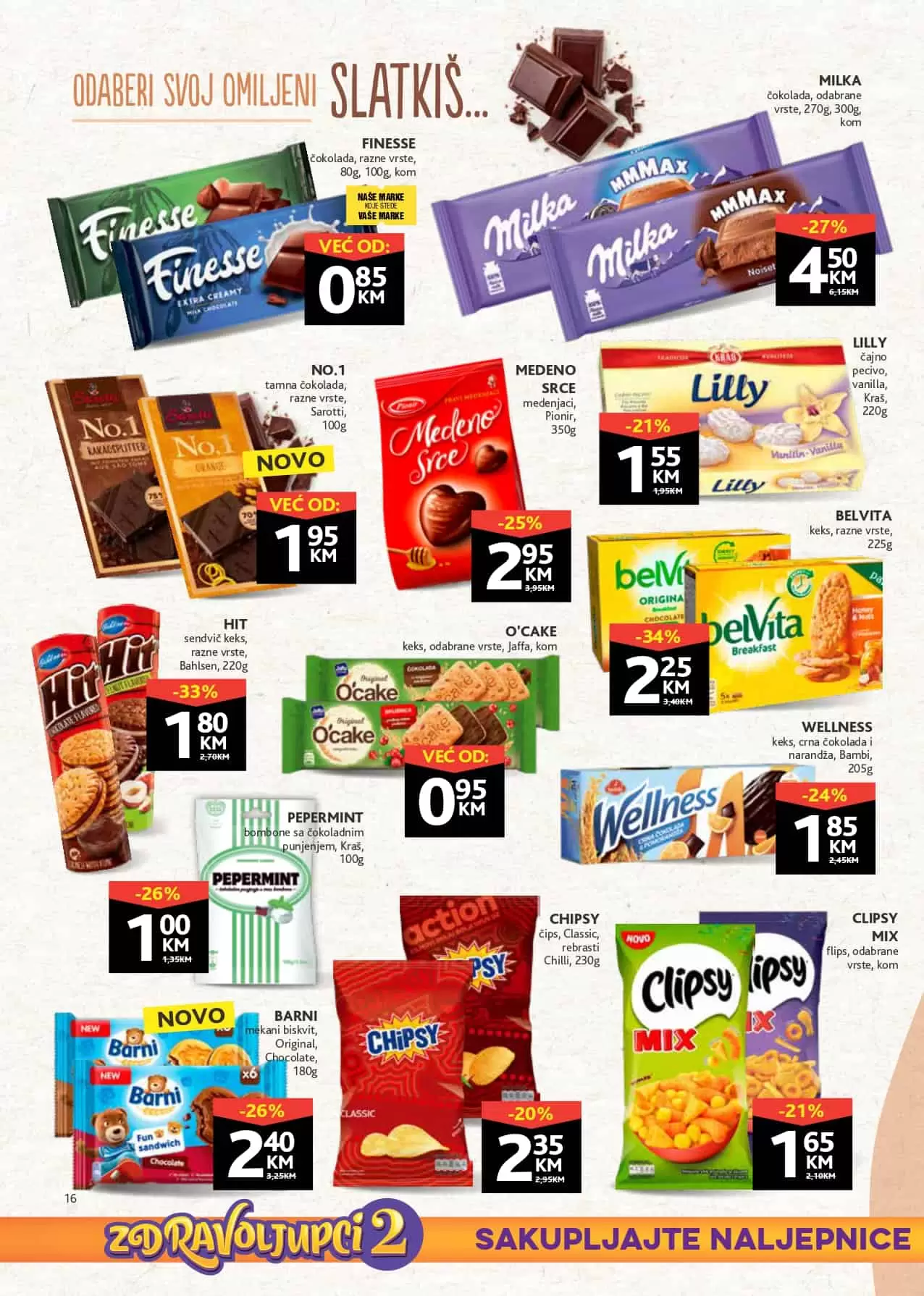 zdravoljupci. Konzum katalog. konzum snizenje.  keks. milka cokolada. cips. 