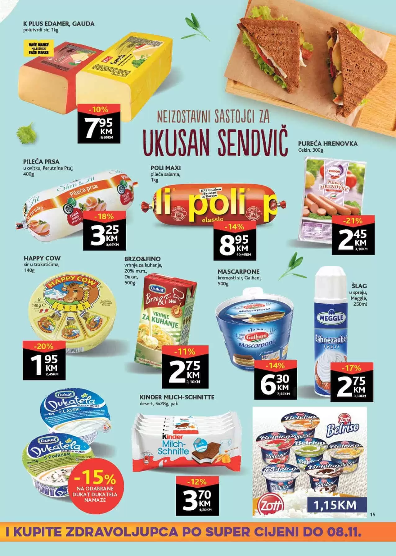 konzum snizenje. konzum katalog. konzum cijene.  poli salama. slag u spreju. 