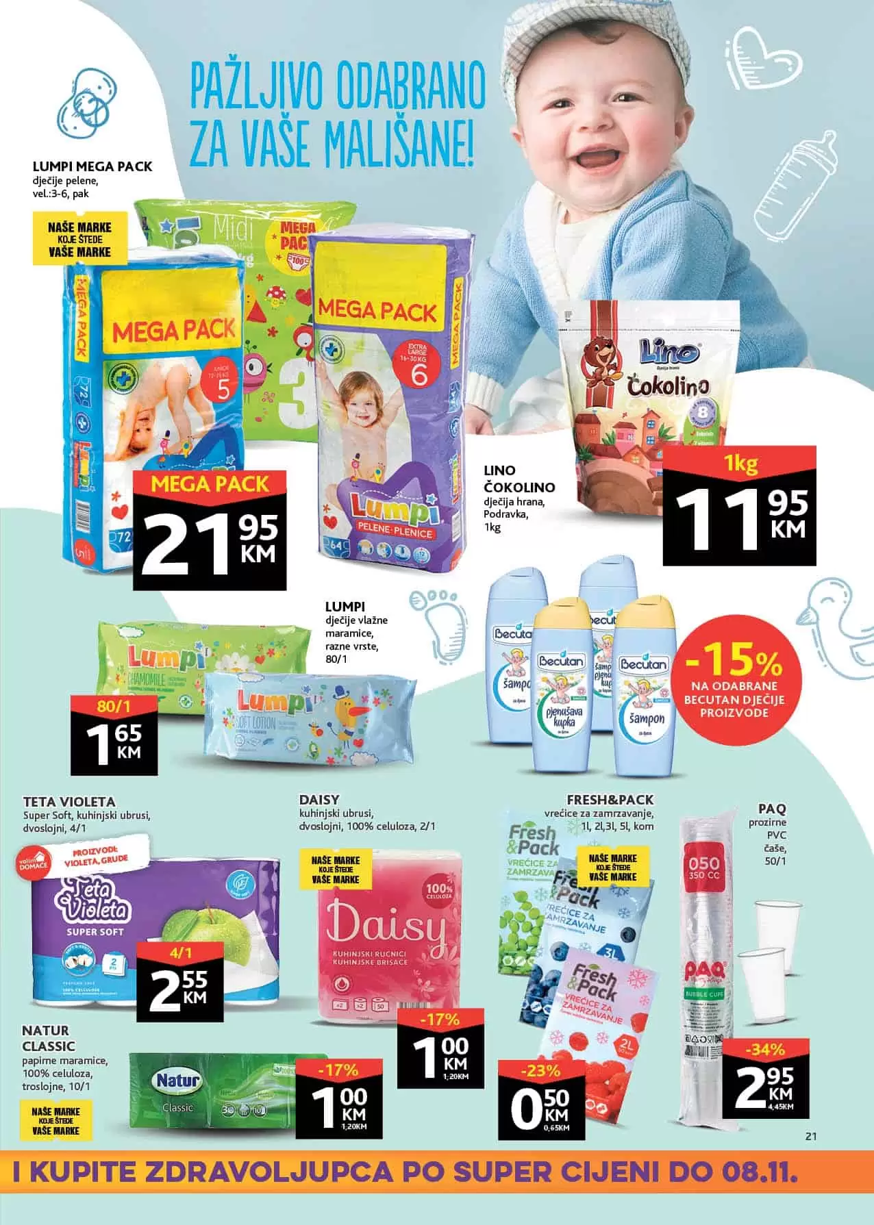 konzum snizenje. konzum katalog. konzum cijene.  lumpi pelene. pelene za bebe. koje pelene su najbolje. 