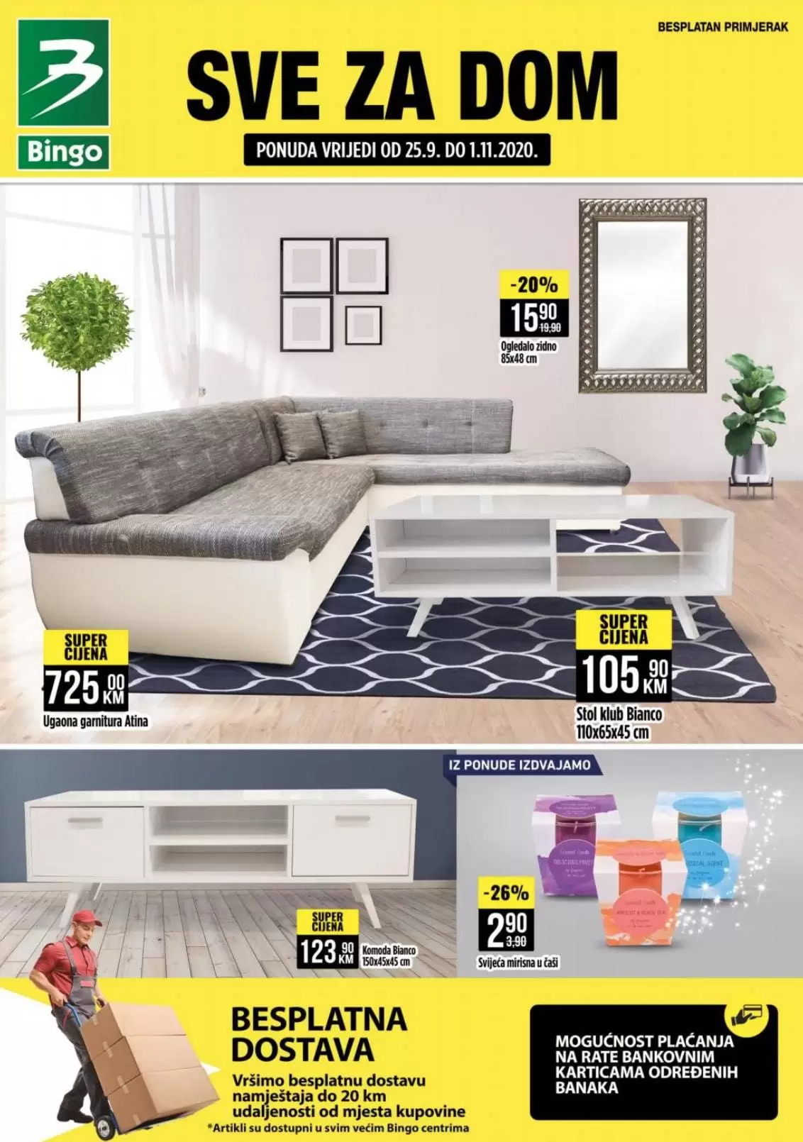 bingo katalog. bingo akcija. bingo snizenje. bingo popust. namjestaj sarajevo, namjestaj tuzla.