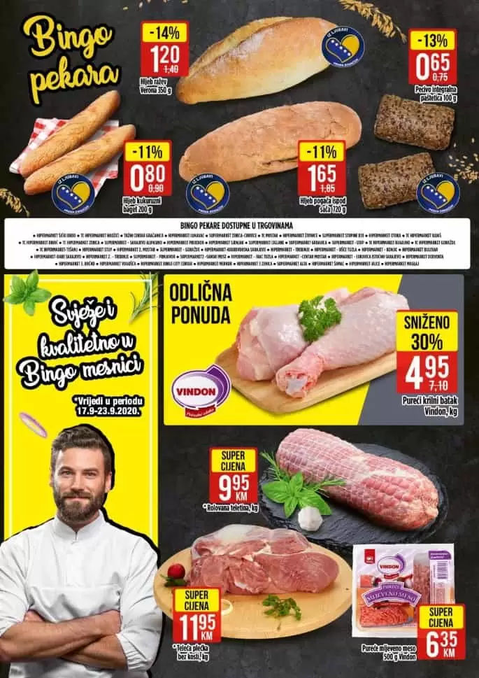 bingo katalog. bingo akcija. bingo popust. svjeza piletina.
