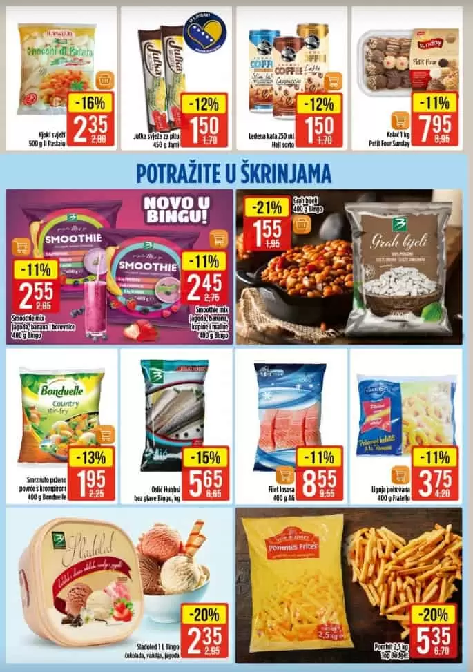 bingo katalog. bingo akcija. bingo popust. riba. oslic. pastrmka