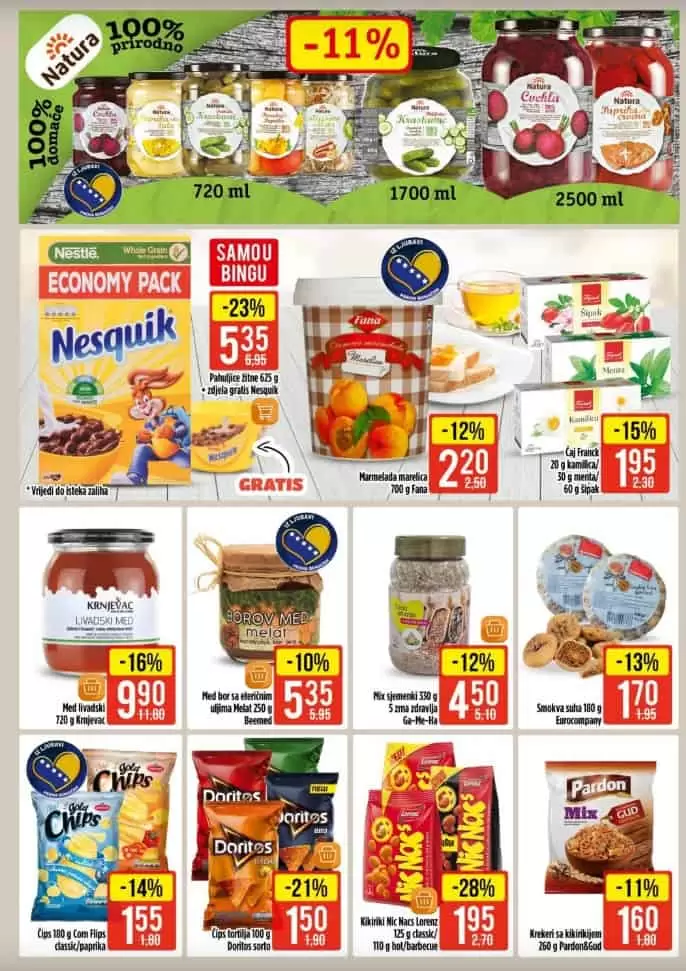 bingo katalog. bingo akcija. bingo popust. nesquick. krem namaz.