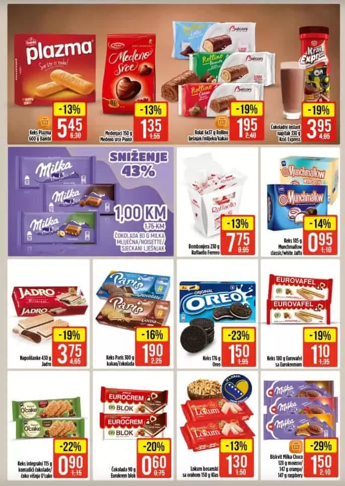 bingo katalog. bingo akcija. bingo popust. nivea cokolada. oreo keks