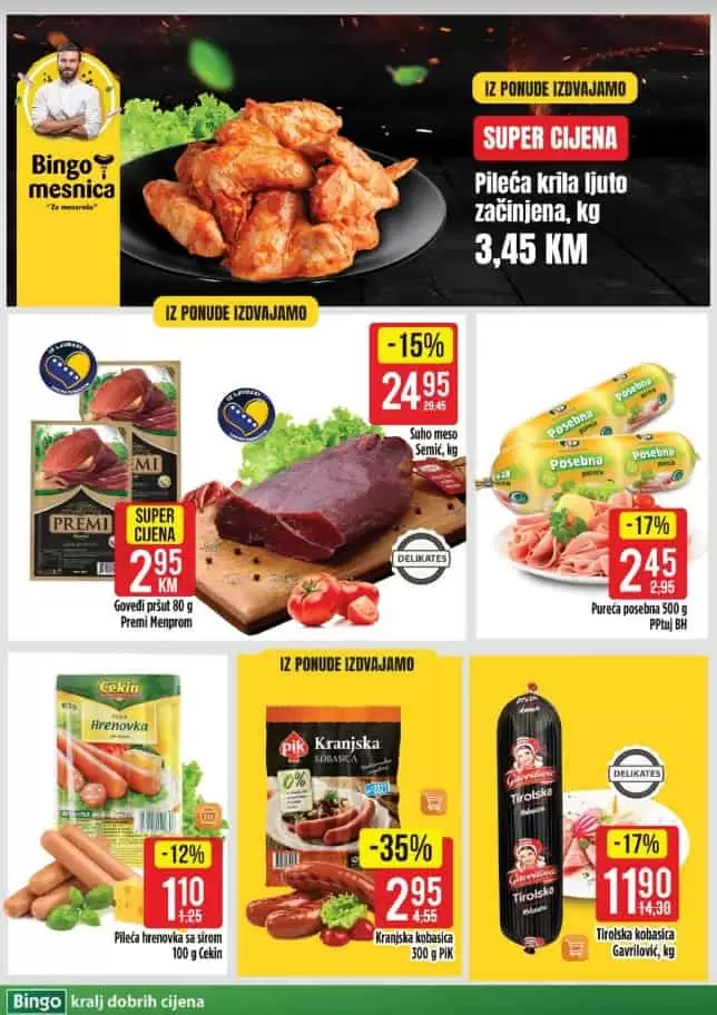 bingo akcijski katalog. snizenje. popust. akcija. snizeno. 