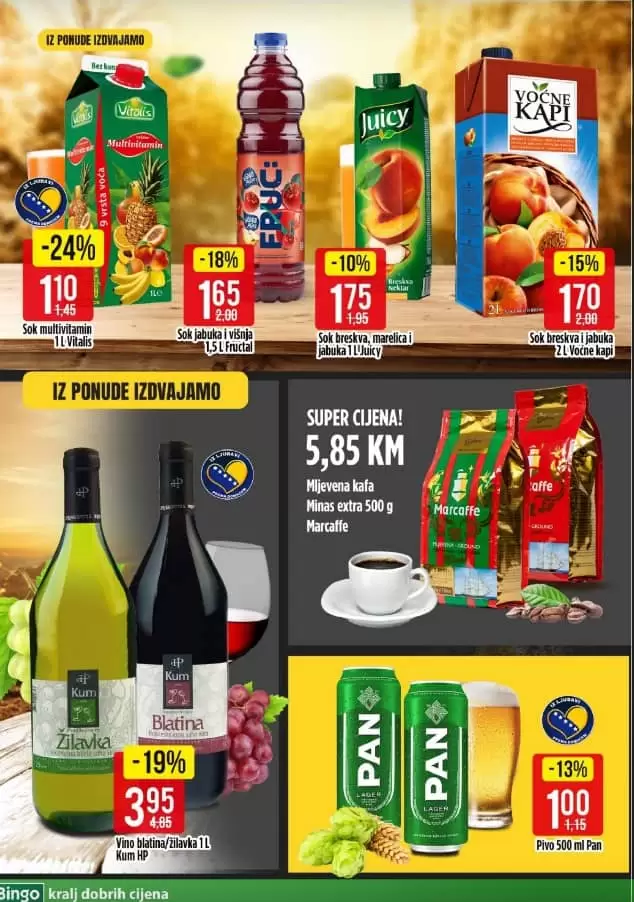 bingo katalog. bingo tuzla.snizenje. akcija. popust.  bingo sarajevo- bingo bcc. kafa. bingo banja luka 