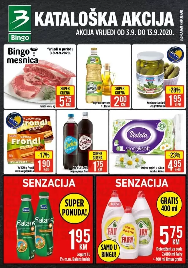 bingo Kataloška akcija. bingo katalog bingo sarajevo bingo mostar bingo televizori