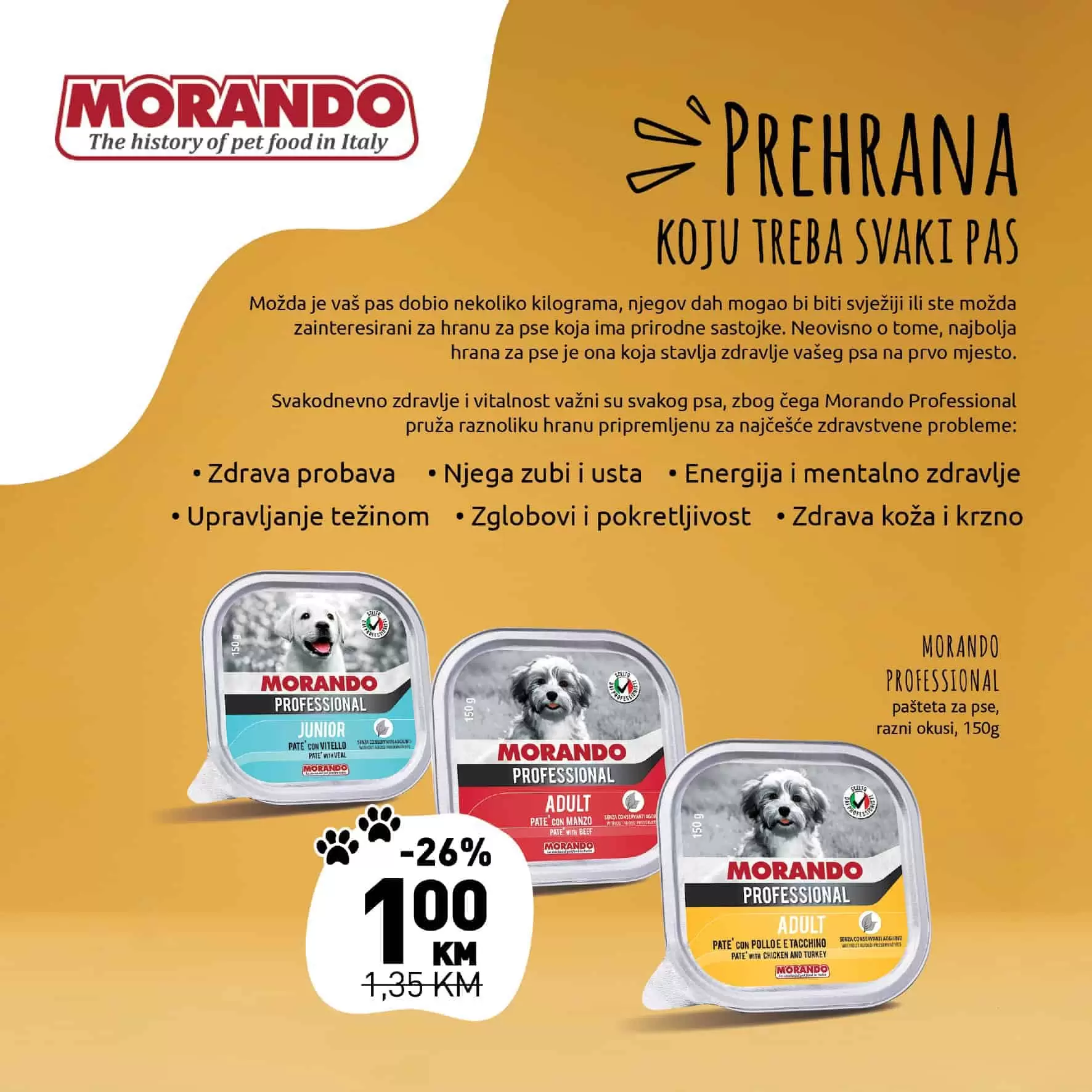 morando. hrna za kucne ljubimce. 