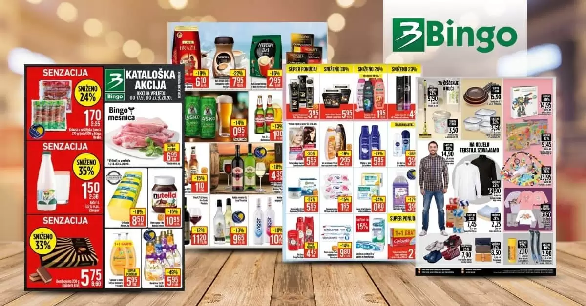bingo katalog. bingo akcija. bingo popust. bingo odjeca. odjeca za bebe. odjeca za djecu. markirana odjeca. posudje