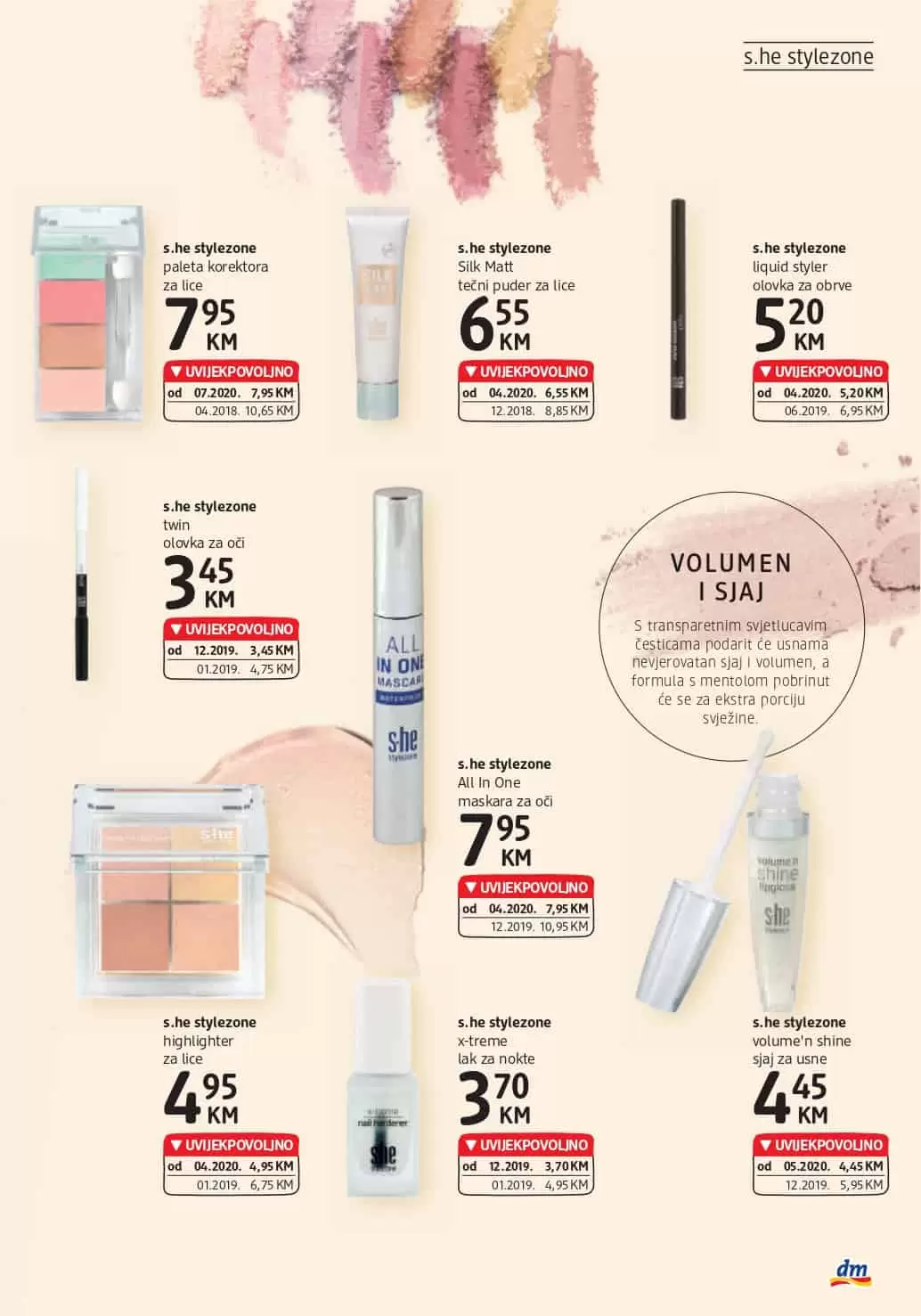 dm katalog. dm drogerie markt. dm snizenje. dm akcija. dm popusti.  make up. puder za lice. maskara za lice. 