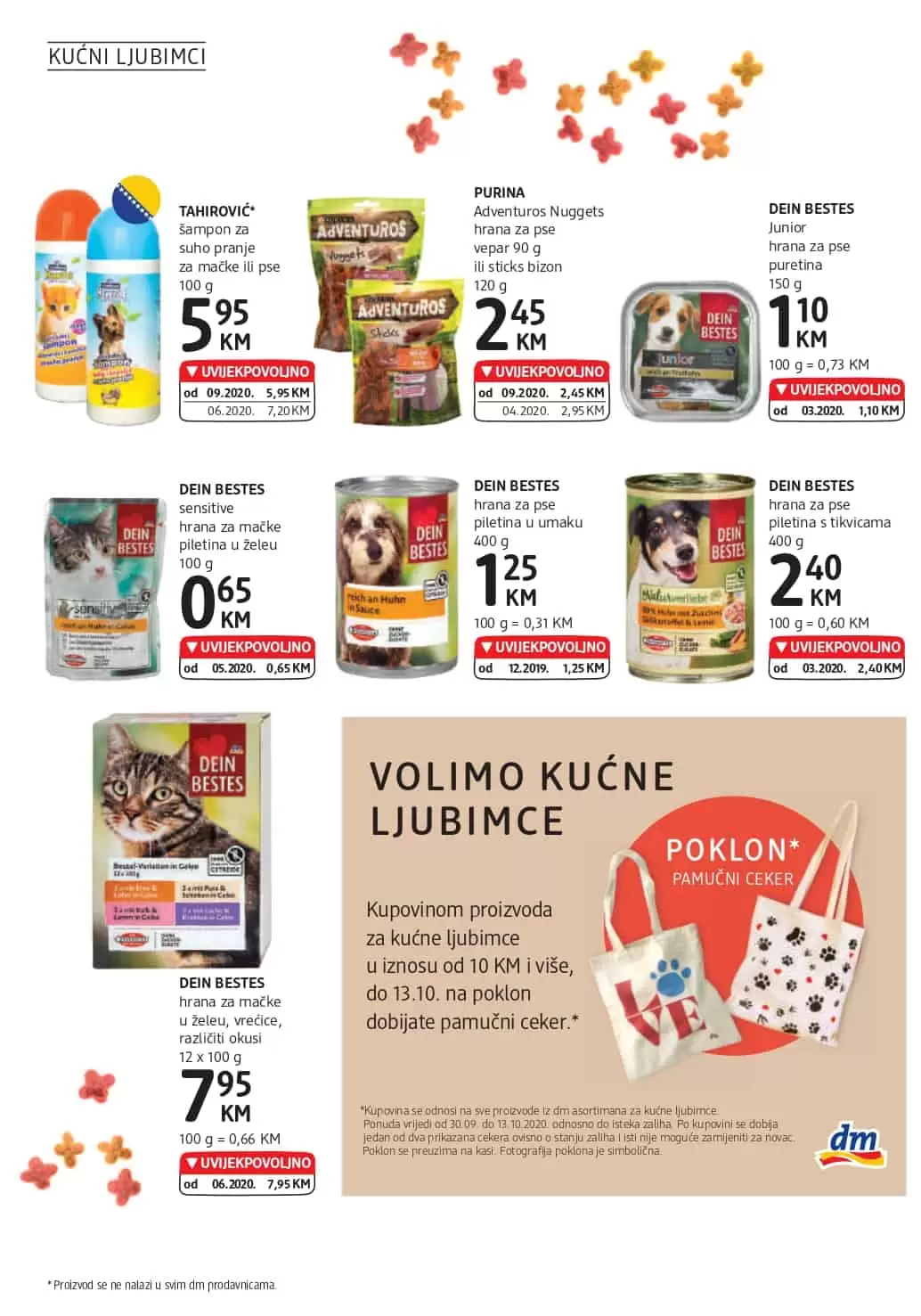 dm katalog. dm drogerie markt. dm snizenje. dm akcija. dm popusti.  kucni ljubimci. hrana za mace. hrana za cuke. m