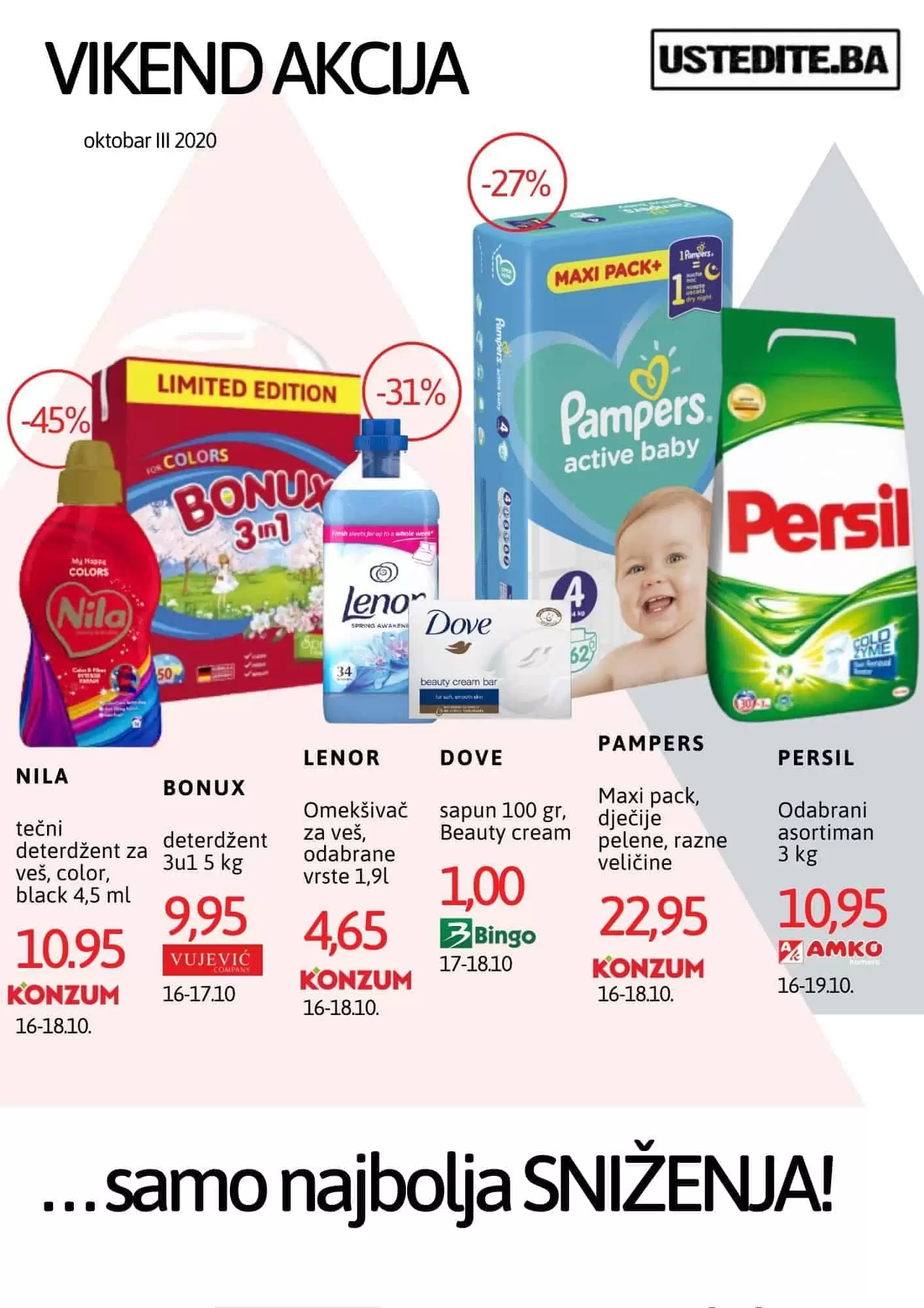 ustedite.ba snizenja. akcija. popust. katalog. 