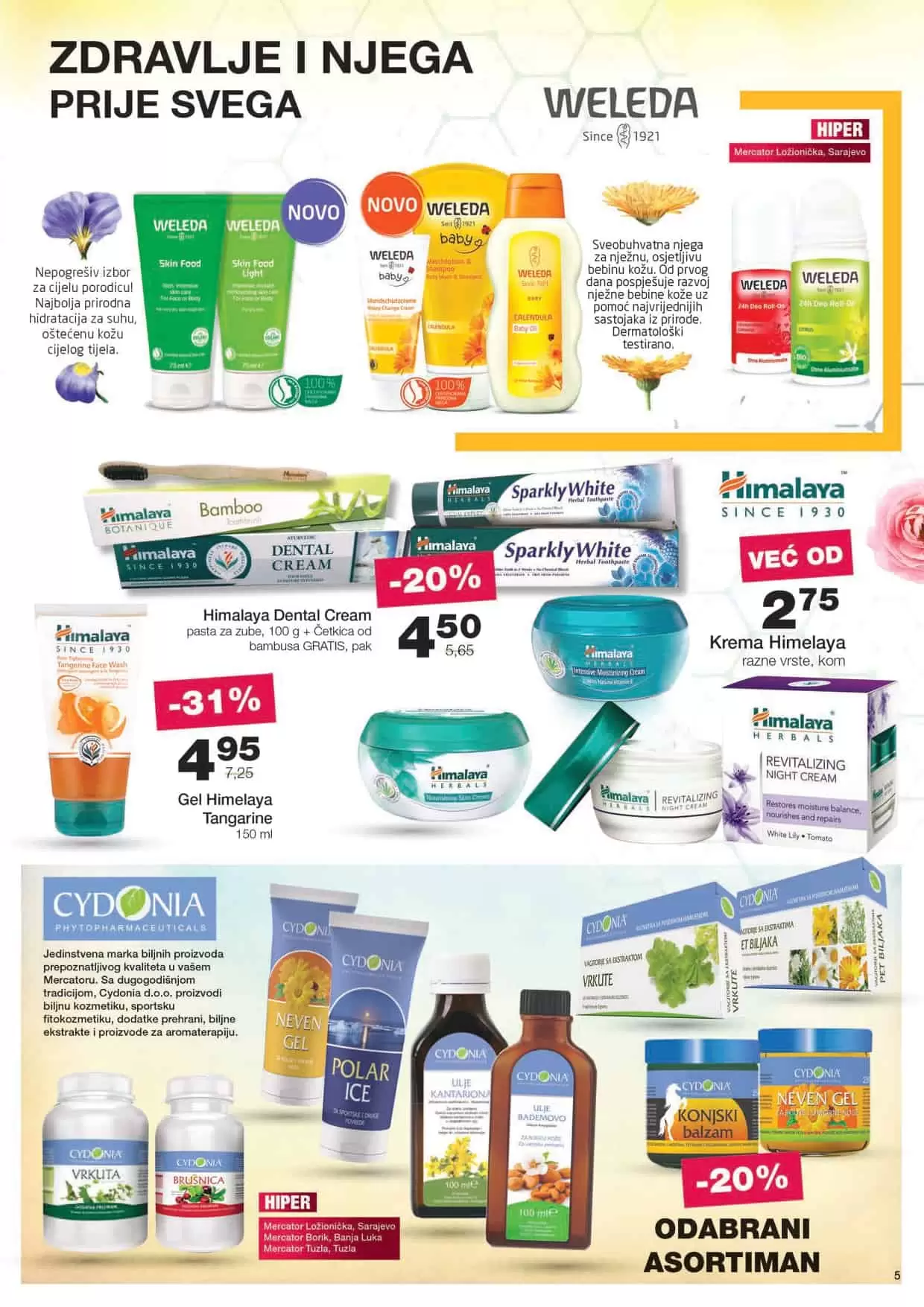 mercator katalog. mercator snizenje. mercator popust. mercator lozionicka.  krema za tijelo. koja krema je najbolja za lice. 