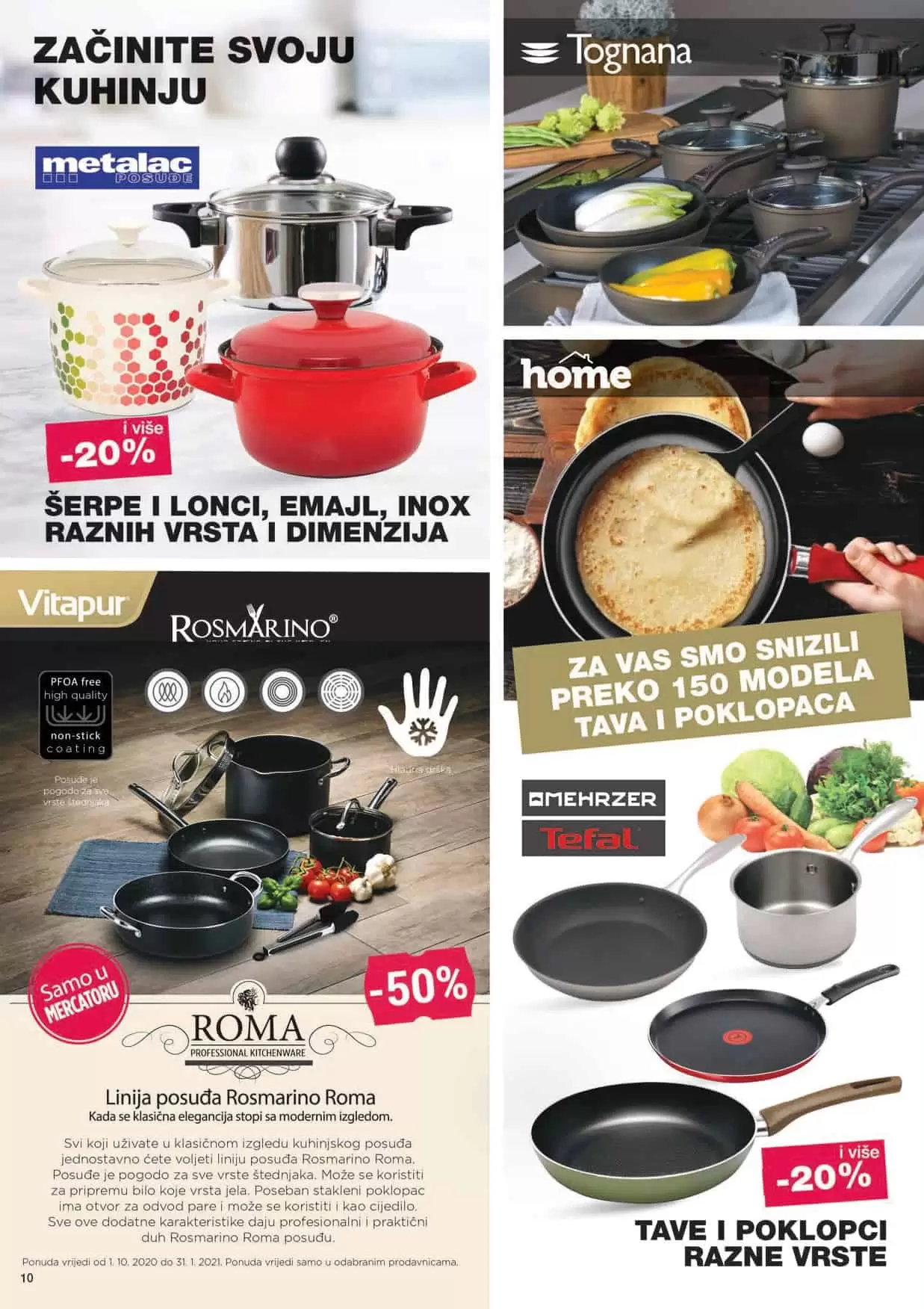 mercator katalog. mercator lozionicka. mercator rasprodaja.  posudje. serpa. tava . tava za palacinke. 