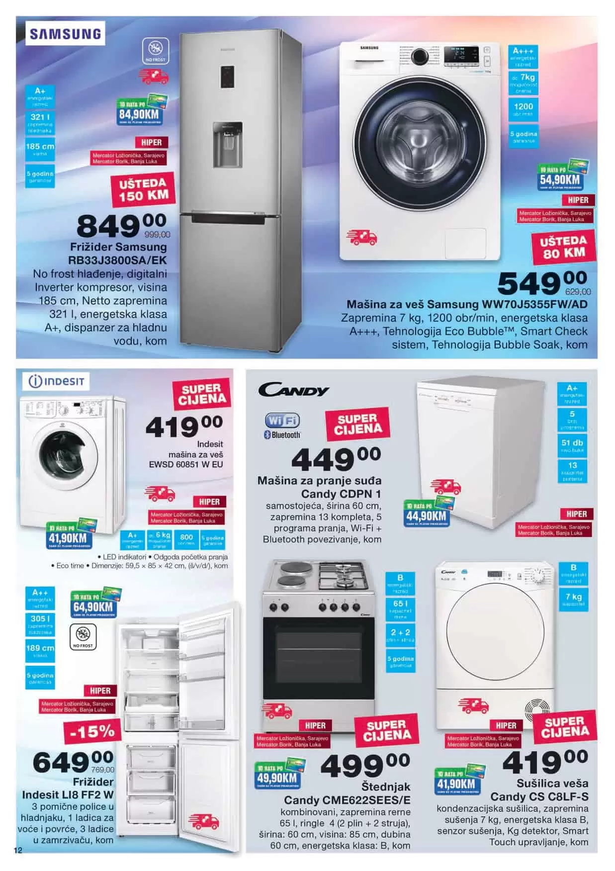 mercator katalog. mercator lozionicka. mercator rasprodaja.  frizider. masina. ves masina.