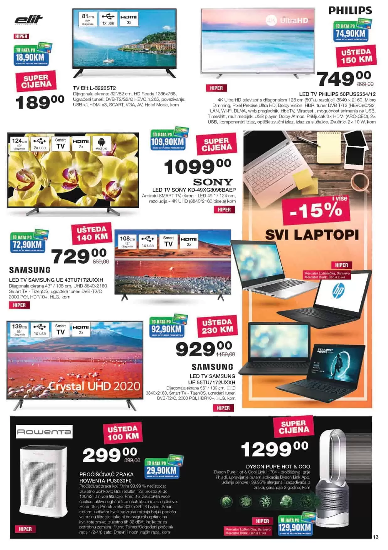 mercator katalog. mercator lozionicka. mercator rasprodaja.  tablet. racunar. 